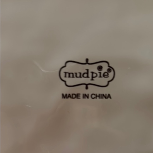 Mud Pie White 'Mr. & Mrs.' Serving Platter - Picture 5 of 5